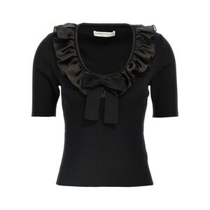 Alessandra Rich Women's Ruffle T-Shirt